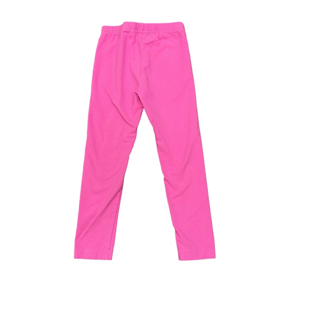 Hanna Andersson Girls Bright Pink Cotton Stretch Leggings Size 5